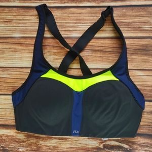 Victoria's Secret X Sport bra blue black neon